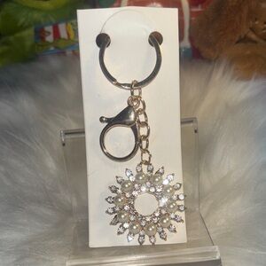 New!!! Elegant Pearl like and Crystal like Keychain/Bag Charm.